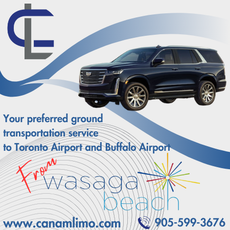 Wasaga Beach Limo service by Canam Limo