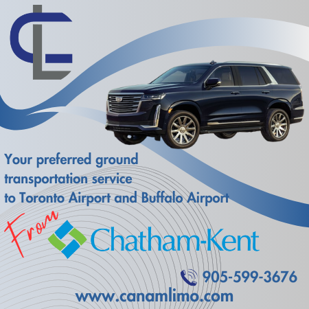 Chatham-Kent Limo service by Canam Limo