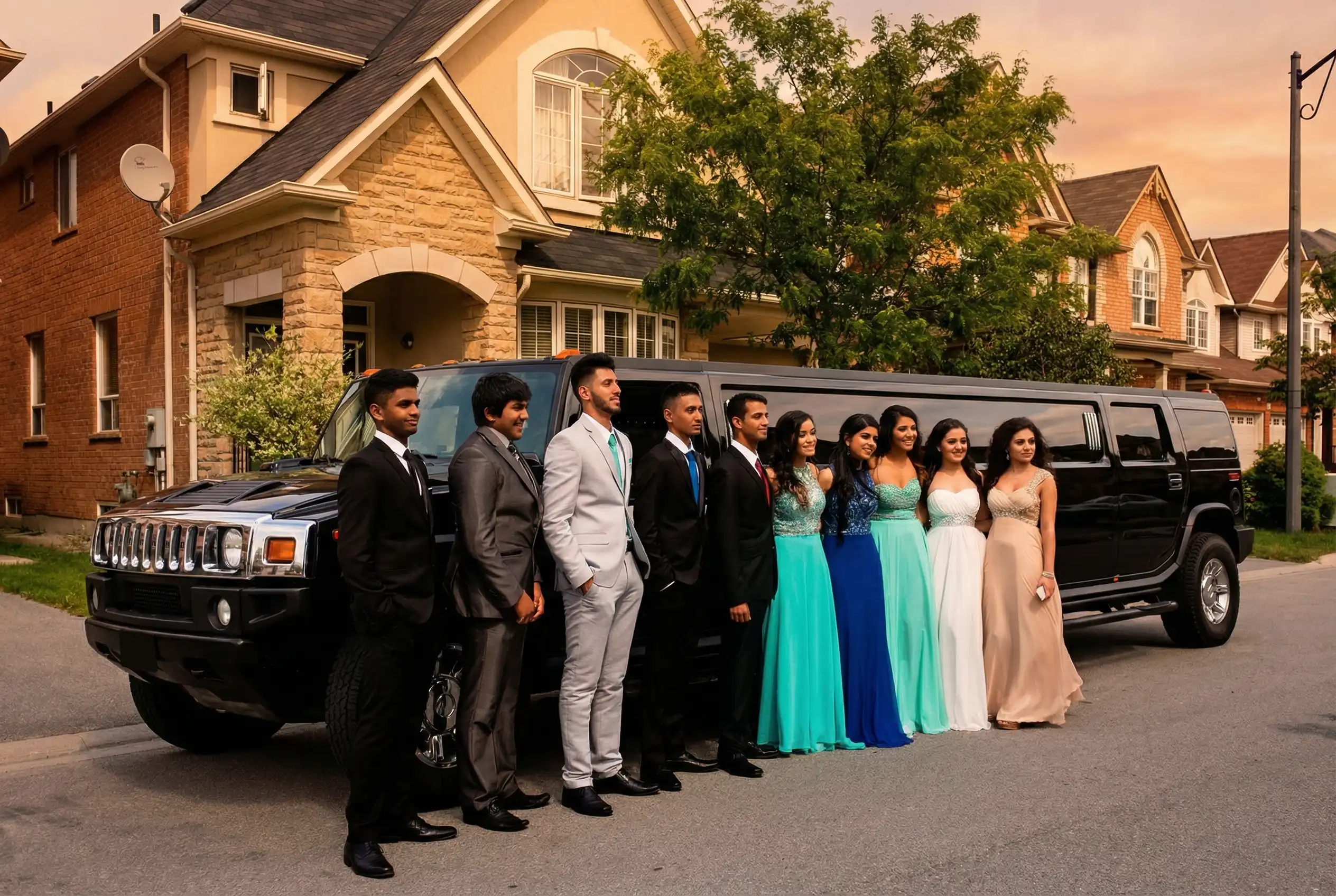 Black Hummer Limo for proms